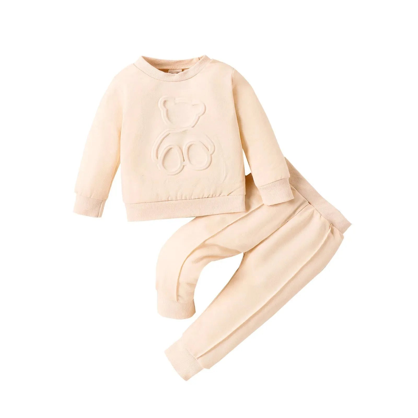 Bear Pullover Sweater Pleated Trousers Sports Suit - Bellarte Enchanté Bear Pullover Sweater Pleated Trousers Sports Suit