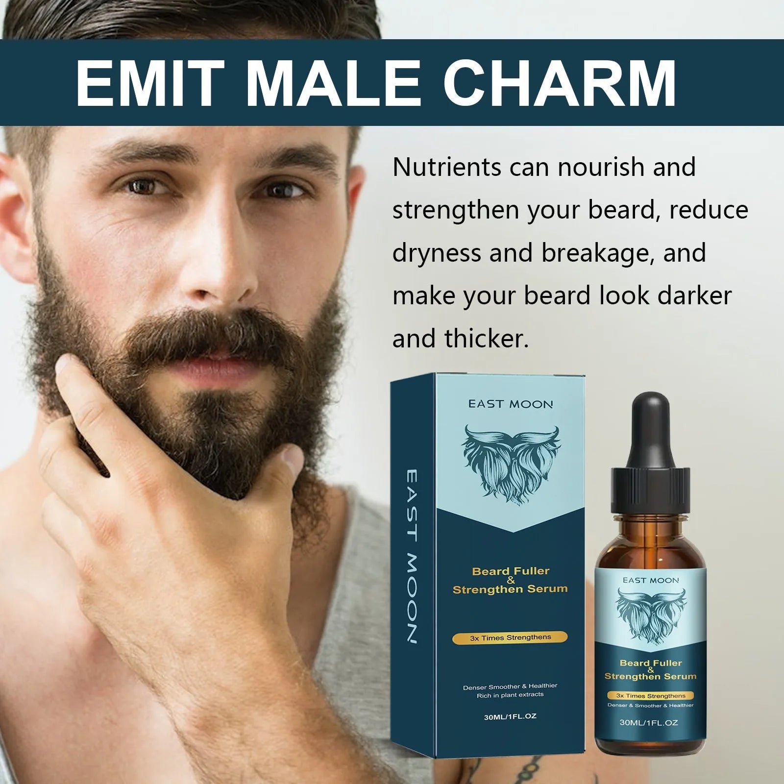 Beard Care Solution Gentle And Shine Men's Beard Strong Beard Root - Bellarte Enchanté Beard Care Solution Gentle And Shine Men's Beard Strong Beard Root
