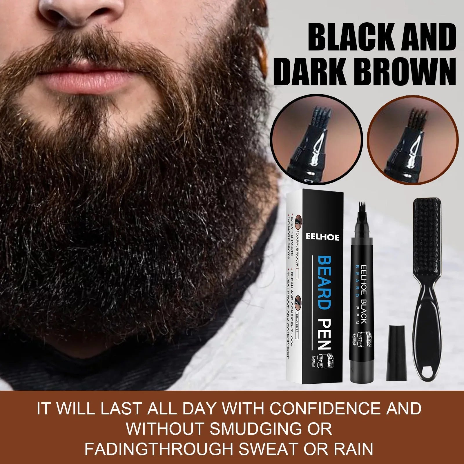 Beard Refill Pen Kit Waterproof Beard Tracing - Bellarte Enchanté Beard Refill Pen Kit Waterproof Beard Tracing