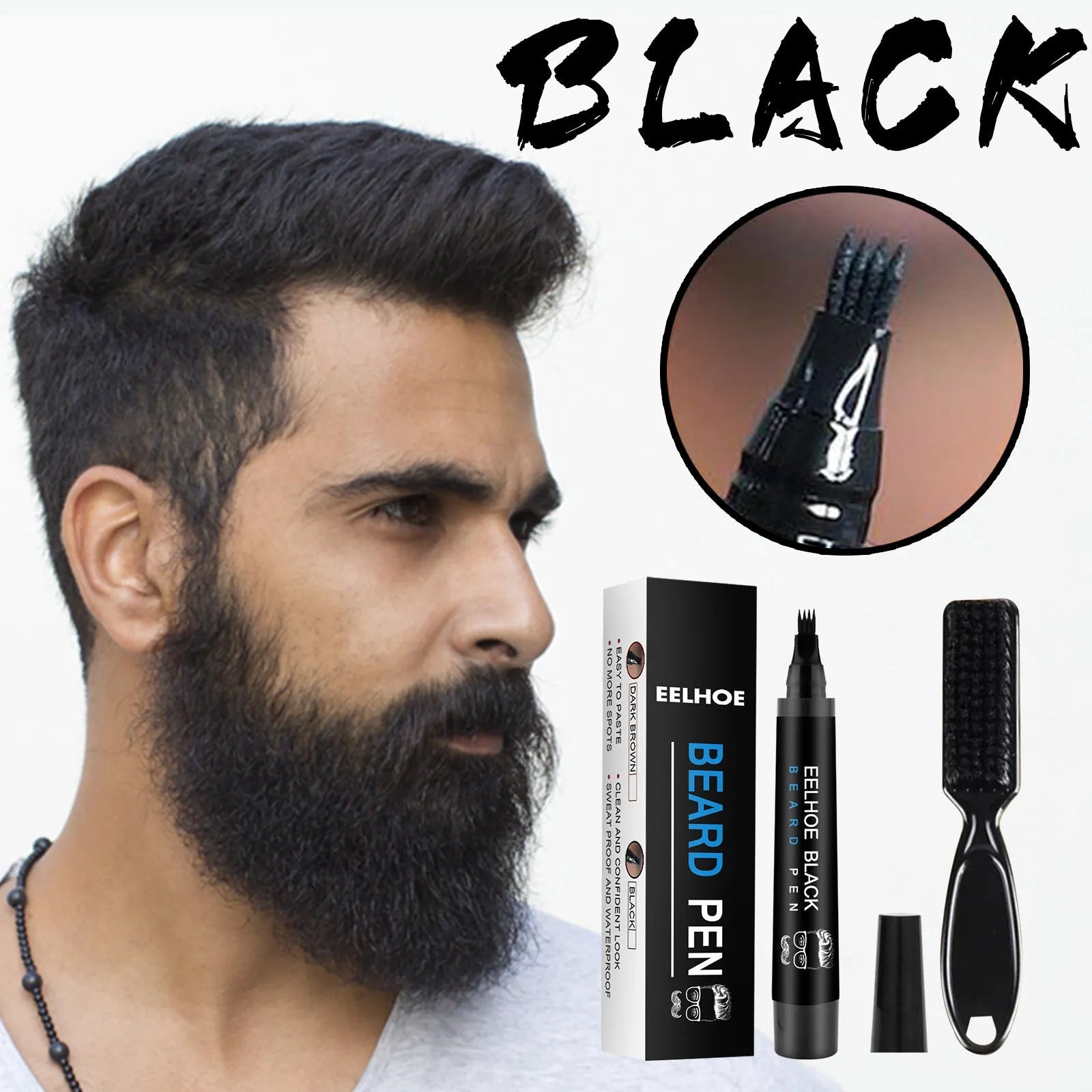 Beard Refill Pen Kit Waterproof Beard Tracing - Bellarte Enchanté Beard Refill Pen Kit Waterproof Beard Tracing