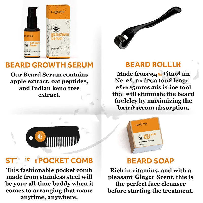 Beard Set Box Beard Cleaning Care - Bellarte Enchanté Beard Set Box Beard Cleaning Care