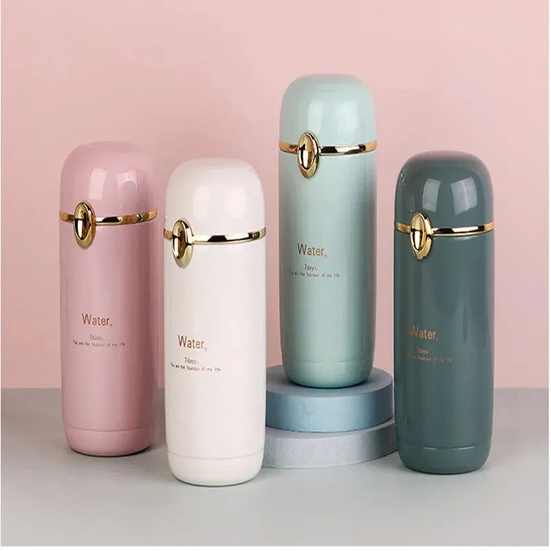 Big Belly Cup 304 Vacuum Cup Female Stainless Steel Water Cup - Bellarte Enchanté Big Belly Cup 304 Vacuum Cup Female Stainless Steel Water Cup