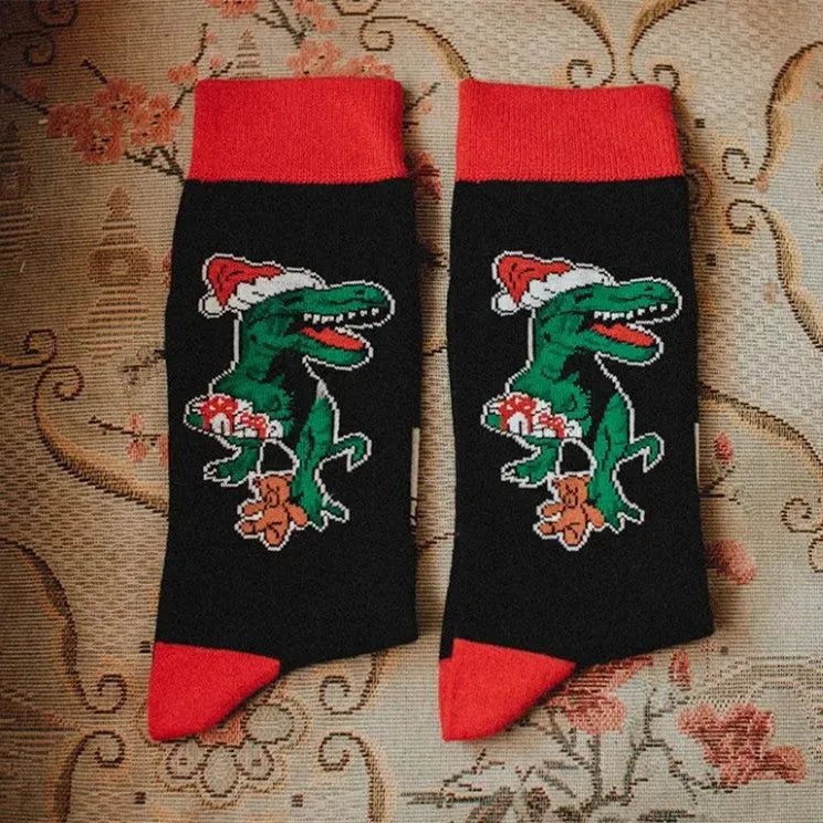 Big Red Cotton Christmas Mid-calf Personality E-commerce Socks Gift Socks - Bellarte Enchanté Big Red Cotton Christmas Mid-calf Personality E-commerce Socks Gift Socks