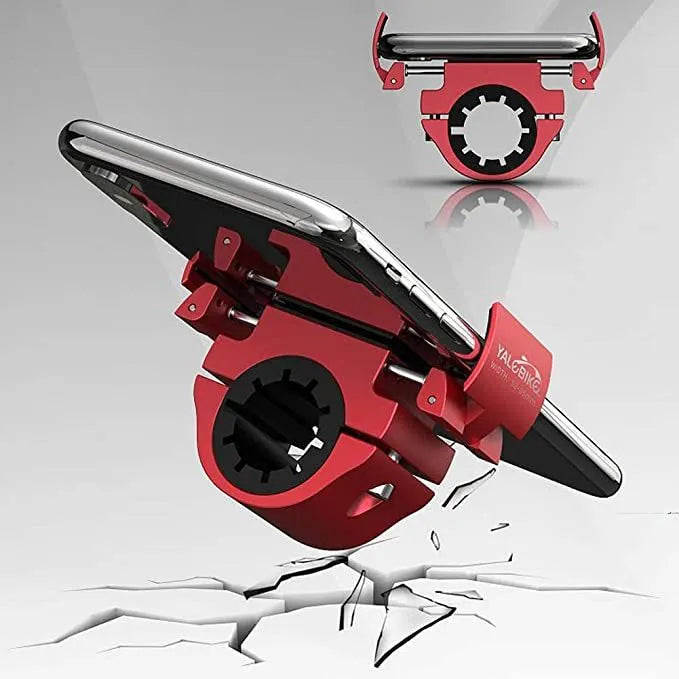 Bike Phone Mount Folding Motorcycle Phone Holder Aluminum Universal Cell Phone Bicycle Stand - Bellarte Enchanté Bike Phone Mount Folding Motorcycle Phone Holder Aluminum Universal Cell Phone Bicycle Stand
