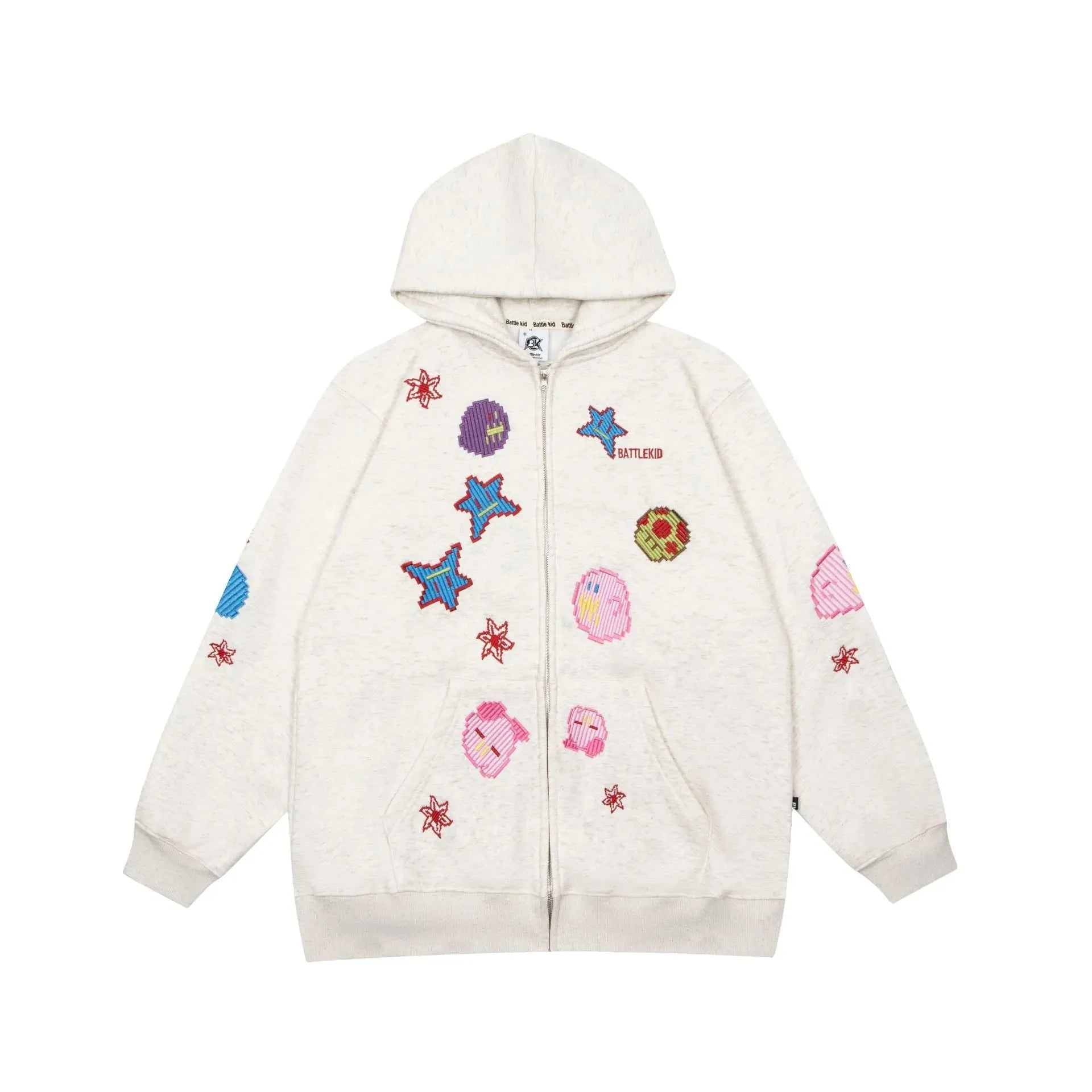BK Series Men's and Women's Identical Graffiti Printed Cardigan Hoodie - Bellarte Enchanté BK Series Men's and Women's Identical Graffiti Printed Cardigan Hoodie