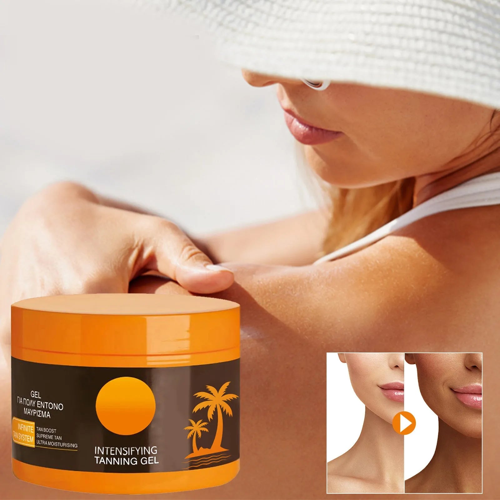 Black Repair Gel Seaside Bronze Moisturizing - Bellarte Enchanté Black Repair Gel Seaside Bronze Moisturizing