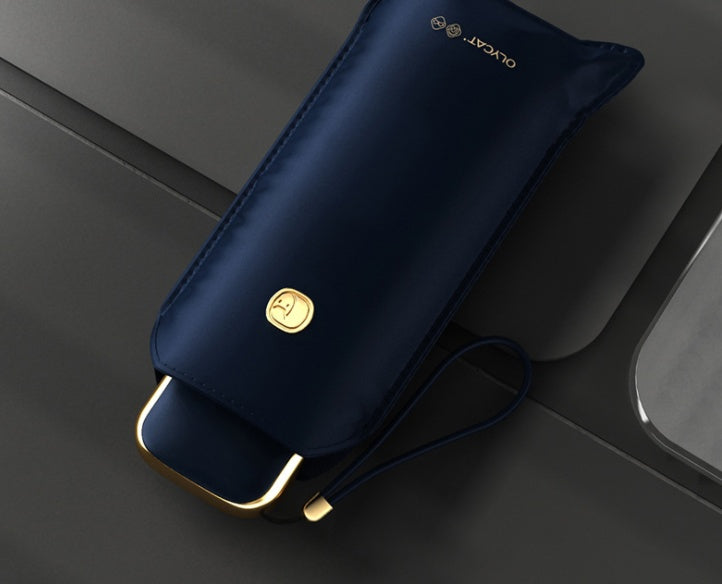 Black Rubber Sunshade Small And Portable Sunshade - Bellarte Enchanté Black Rubber Sunshade Small And Portable Sunshade