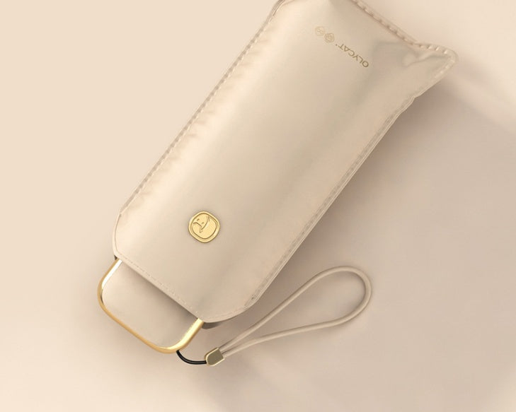 Black Rubber Sunshade Small And Portable Sunshade - Bellarte Enchanté Black Rubber Sunshade Small And Portable Sunshade