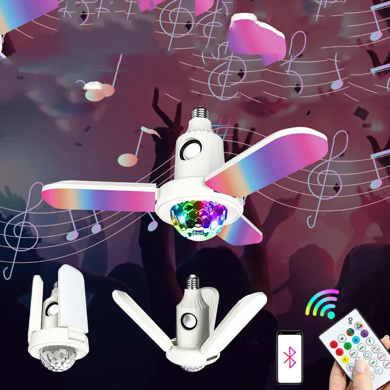 Bluetooth Small Magic Ball Trefoil Music Light 40W White Light Colorful - Bellarte Enchanté Bluetooth Small Magic Ball Trefoil Music Light 40W White Light Colorful