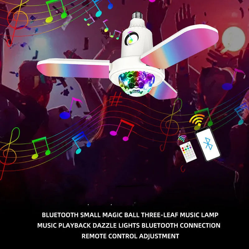 Bluetooth Small Magic Ball Trefoil Music Light 40W White Light Colorful - Bellarte Enchanté Bluetooth Small Magic Ball Trefoil Music Light 40W White Light Colorful