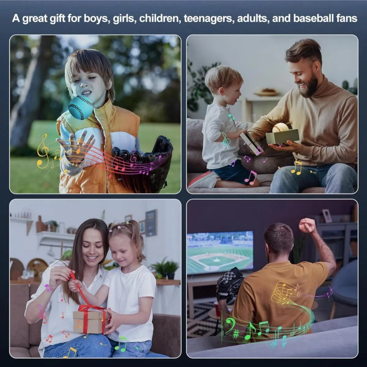 Bluetooth Speaker,Rechargeable Baseball Speaker,Lights Up Baseball, Shining In The Dark, Providing The Perfect Baseball Gift For Boys, Girls, Adults, And Baseball Fans. Audio Cable - Bellarte Enchanté Bluetooth Speaker,Rechargeable Baseball Speaker,Lights Up Baseball, Shining In The Dark, Providing The Perfect Baseball Gift For Boys, Girls, Adults, And Baseball Fans. Audio Cable