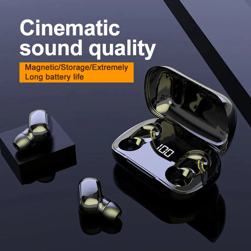 Bluetooth Wireless In-Ear Stereo Earphones Digital Charging Box New Bluetooth Headset - Bellarte Enchanté Bluetooth Wireless In-Ear Stereo Earphones Digital Charging Box New Bluetooth Headset