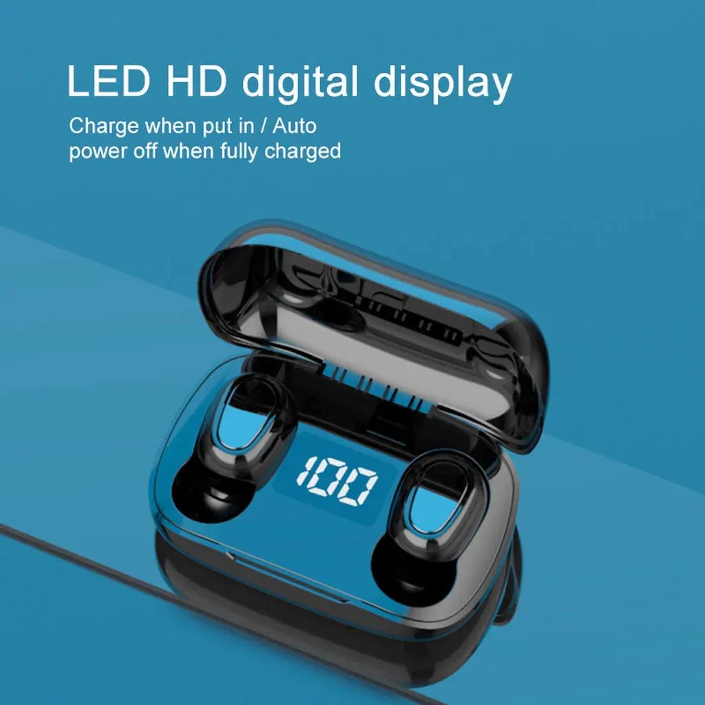 Bluetooth Wireless In-Ear Stereo Earphones Digital Charging Box New Bluetooth Headset - Bellarte Enchanté Bluetooth Wireless In-Ear Stereo Earphones Digital Charging Box New Bluetooth Headset