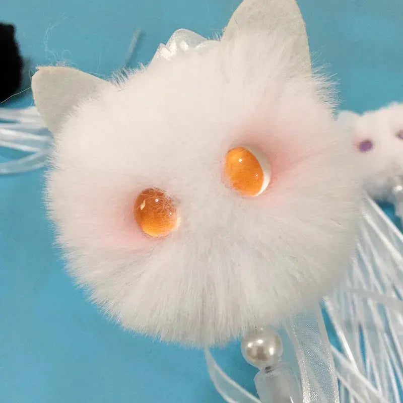 Blush Cat Ball Teaser Ribbon Interactive - Bellarte Enchanté Blush Cat Ball Teaser Ribbon Interactive