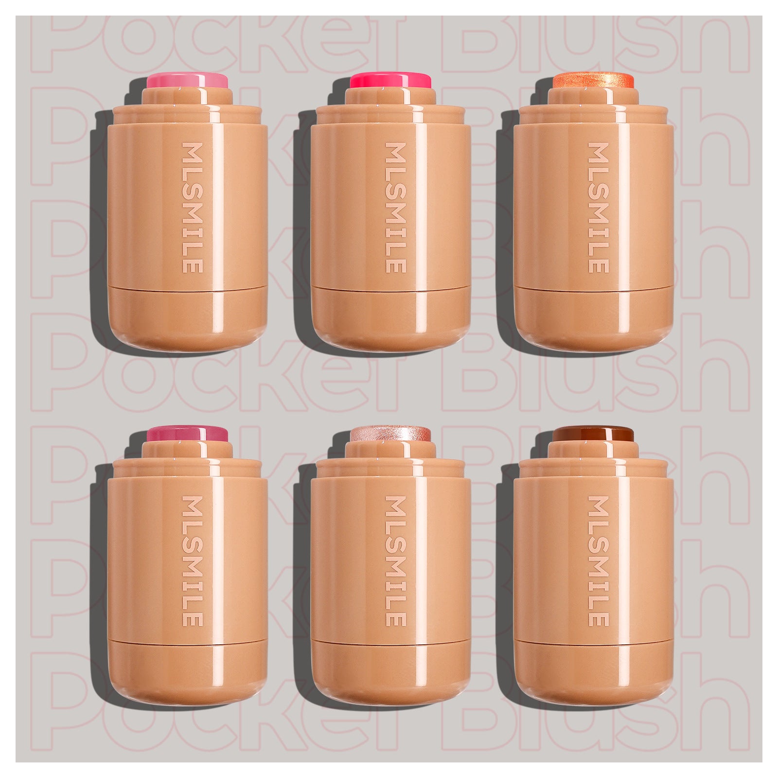 Blush Stick 6-color Highlight Brightening Portable - Bellarte Enchanté Blush Stick 6-color Highlight Brightening Portable