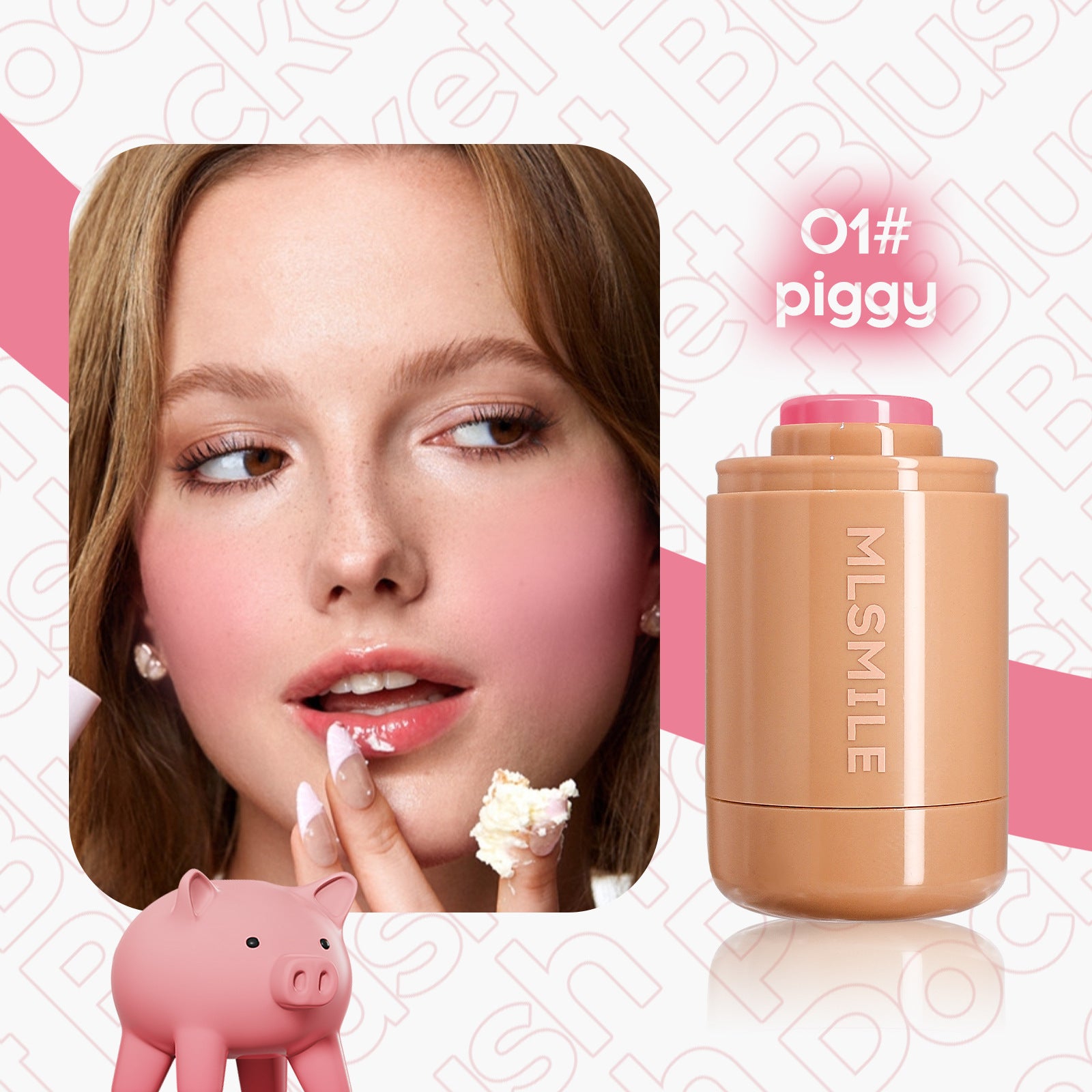 Blush Stick 6-color Highlight Brightening Portable - Bellarte Enchanté Blush Stick 6-color Highlight Brightening Portable