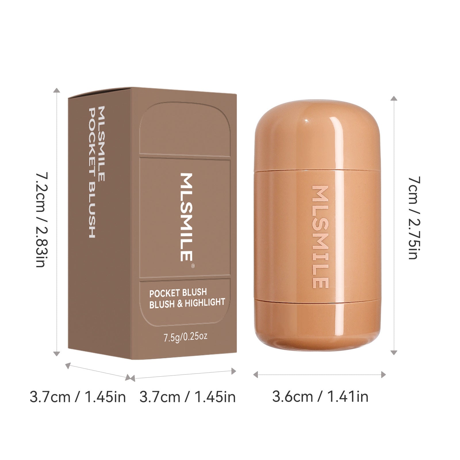 Blush Stick 6-color Highlight Brightening Portable - Bellarte Enchanté Blush Stick 6-color Highlight Brightening Portable