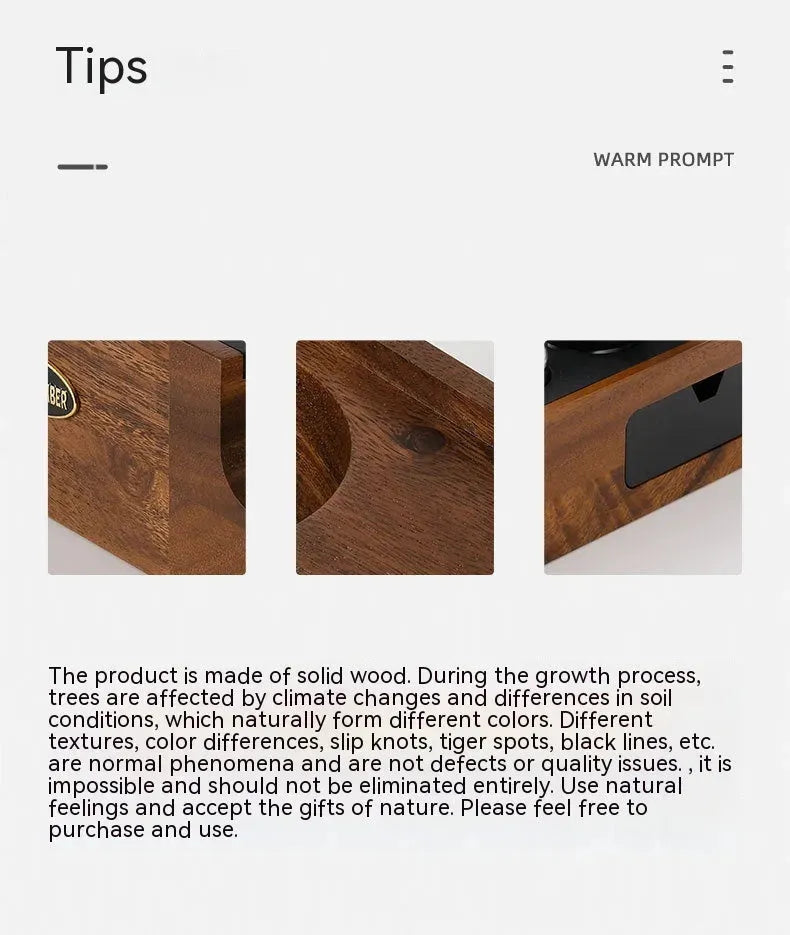 Bomber Coffee Handle Bracket Tamper Walnut Base Pressure Excited Filling Storage Seat - Bellarte Enchanté Bomber Coffee Handle Bracket Tamper Walnut Base Pressure Excited Filling Storage Seat