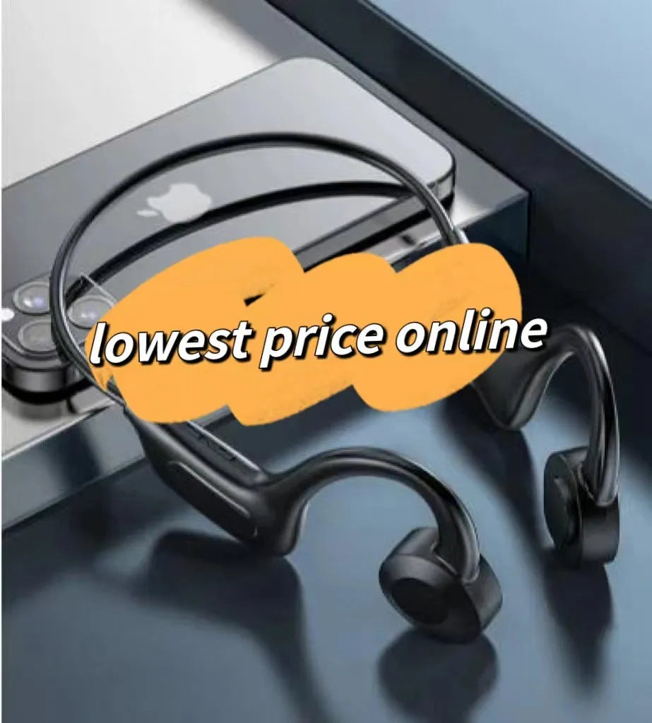 Bone Conduction Headphones Waterproof Open Ear Wireless Earbuds Bluetooth Long Playtime Sports Headset With Mic Sweatproof Premium Sound Air Conduction Earphones For Running Sports Swimming - Bellarte Enchanté Bone Conduction Headphones Waterproof Open Ear Wireless Earbuds Bluetooth Long Playtime Sports Headset With Mic Sweatproof Premium Sound Air Conduction Earphones For Running Sports Swimming
