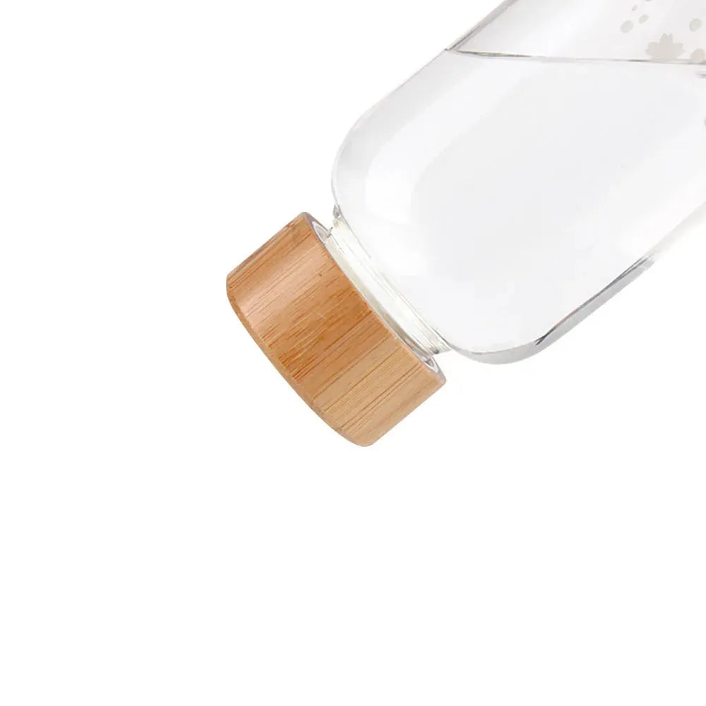 Borosilicate Glass With Bamboo Lid And Drawstring - Bellarte Enchanté Borosilicate Glass With Bamboo Lid And Drawstring