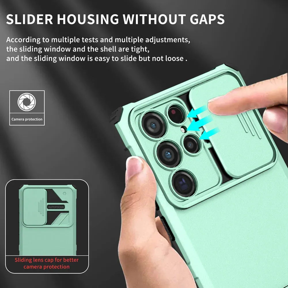 Bracket Anti-fall Mobile Phone Case Push Window Protective Cover - Bellarte Enchanté Bracket Anti-fall Mobile Phone Case Push Window Protective Cover