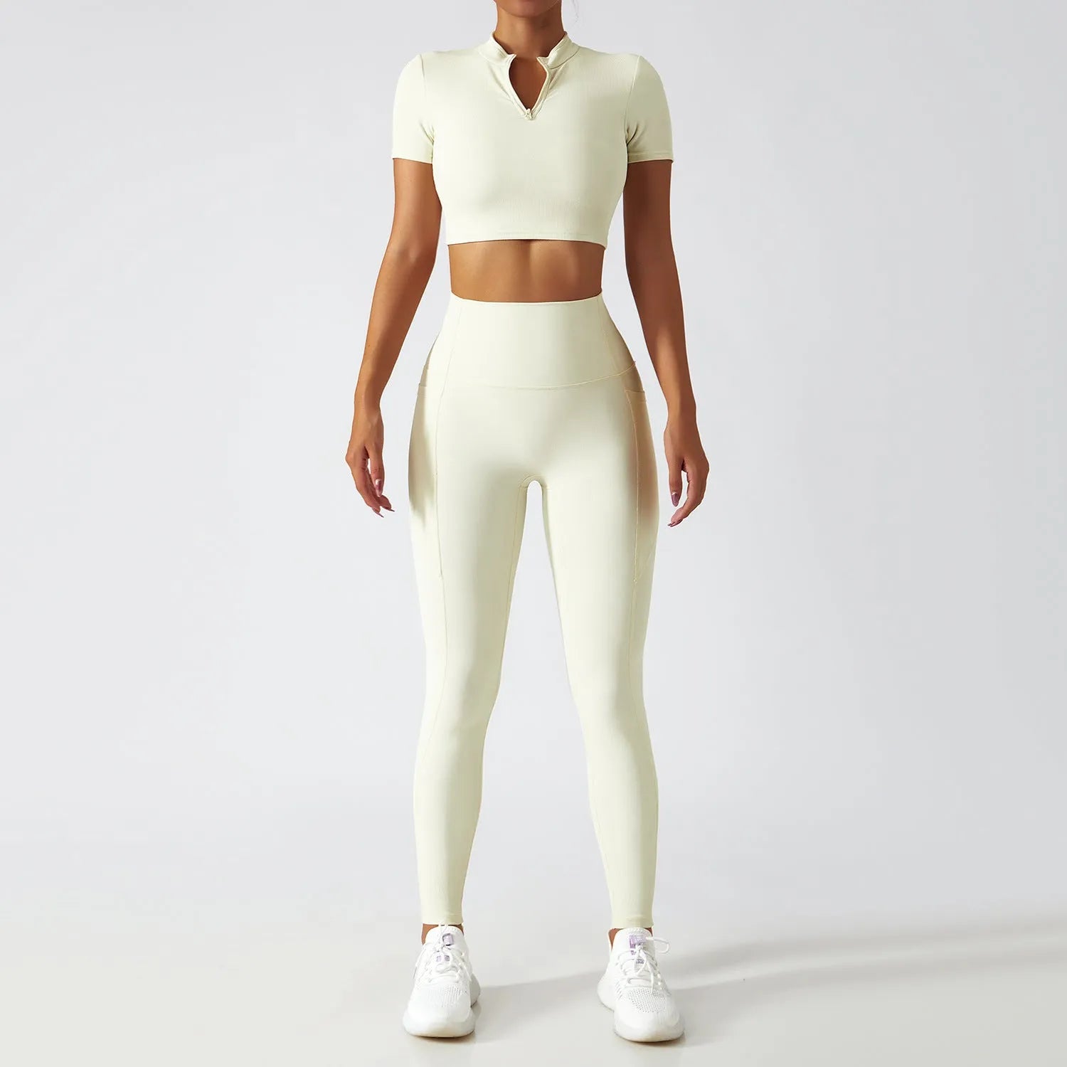 Breathable Zipper Long Sleeve Yoga Suit - Bellarte Enchanté Breathable Zipper Long Sleeve Yoga Suit