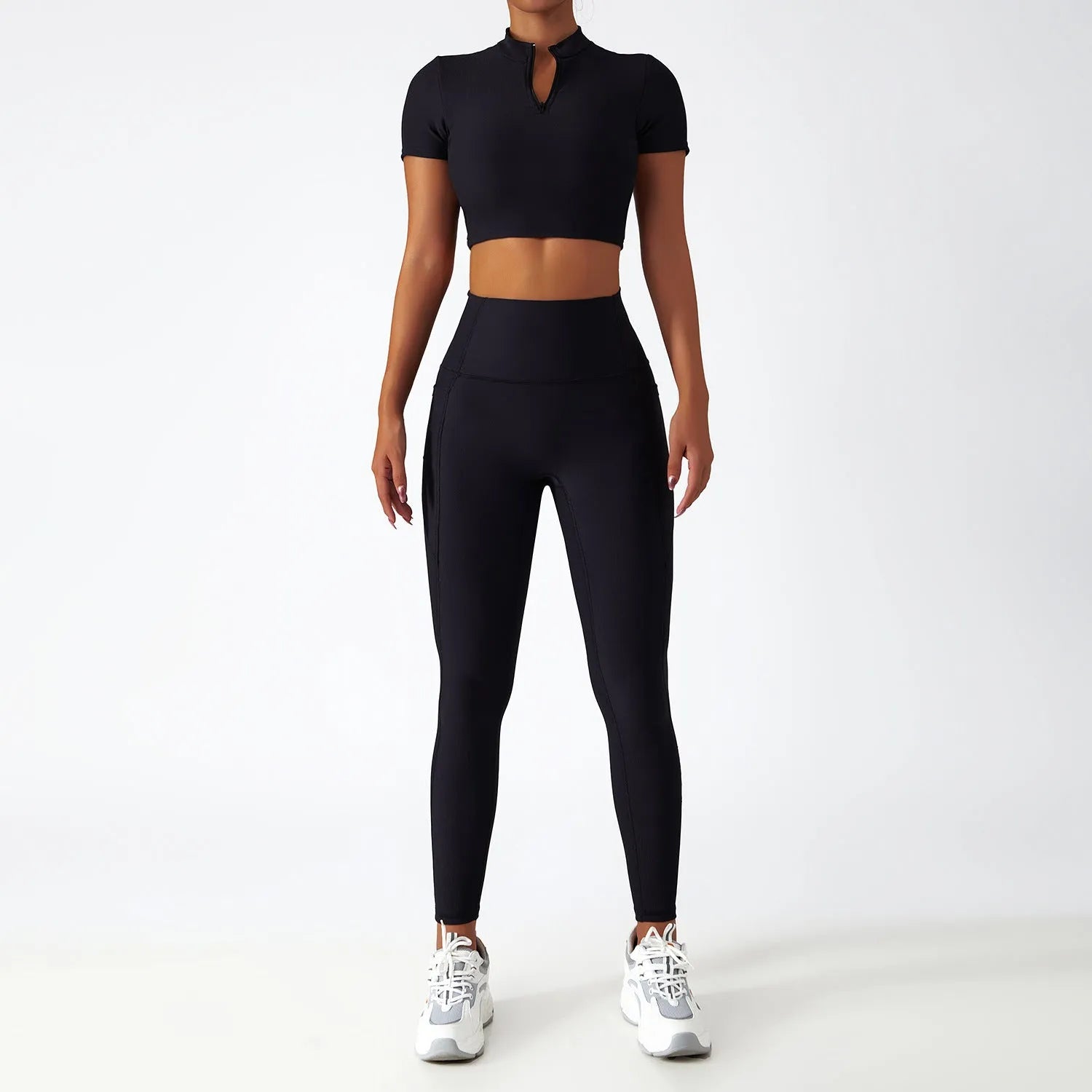 Breathable Zipper Long Sleeve Yoga Suit - Bellarte Enchanté Breathable Zipper Long Sleeve Yoga Suit