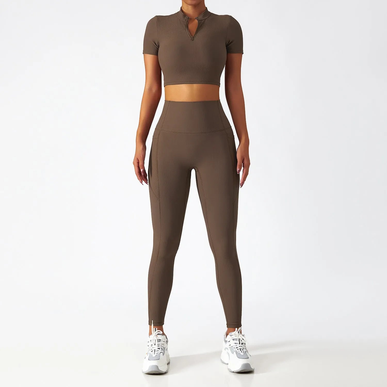 Breathable Zipper Long Sleeve Yoga Suit - Bellarte Enchanté Breathable Zipper Long Sleeve Yoga Suit