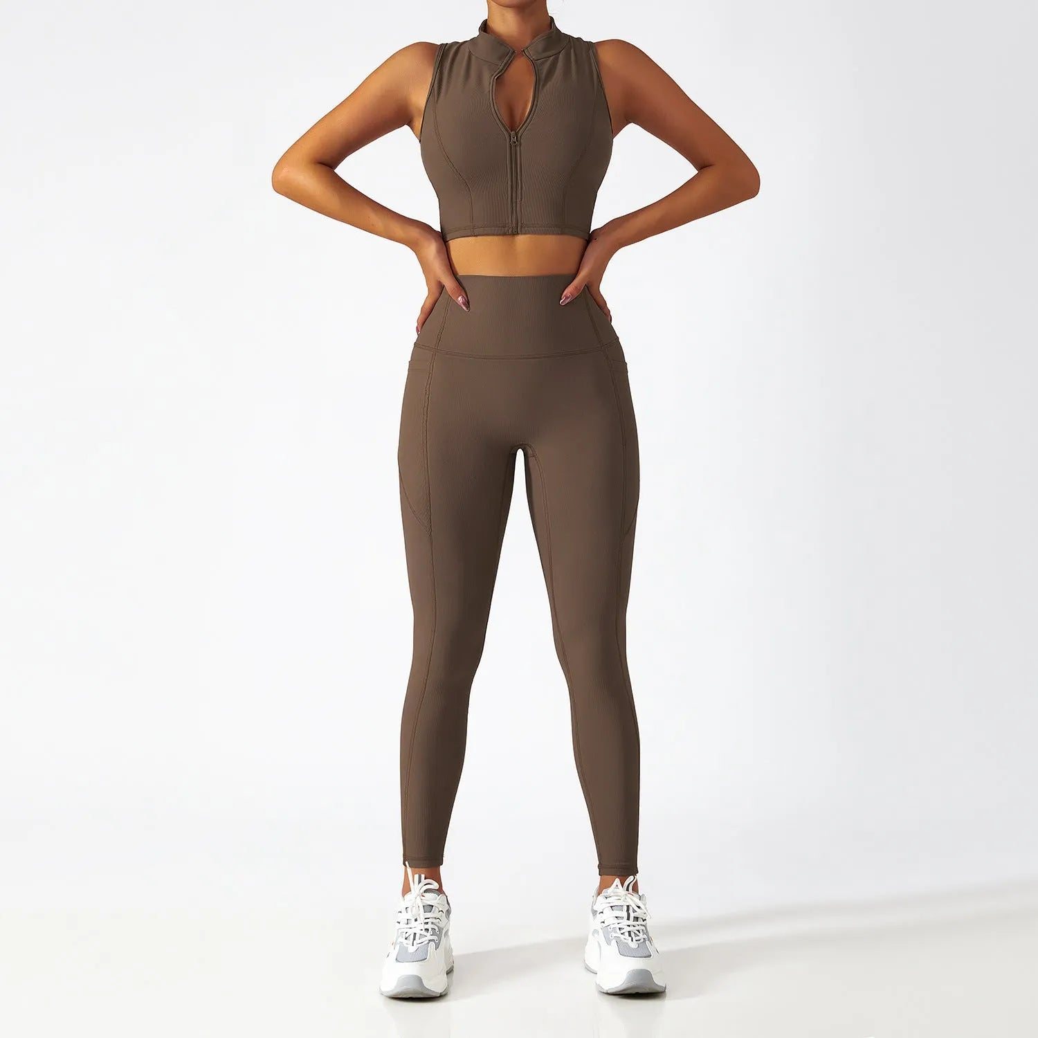 Breathable Zipper Long Sleeve Yoga Suit - Bellarte Enchanté Breathable Zipper Long Sleeve Yoga Suit
