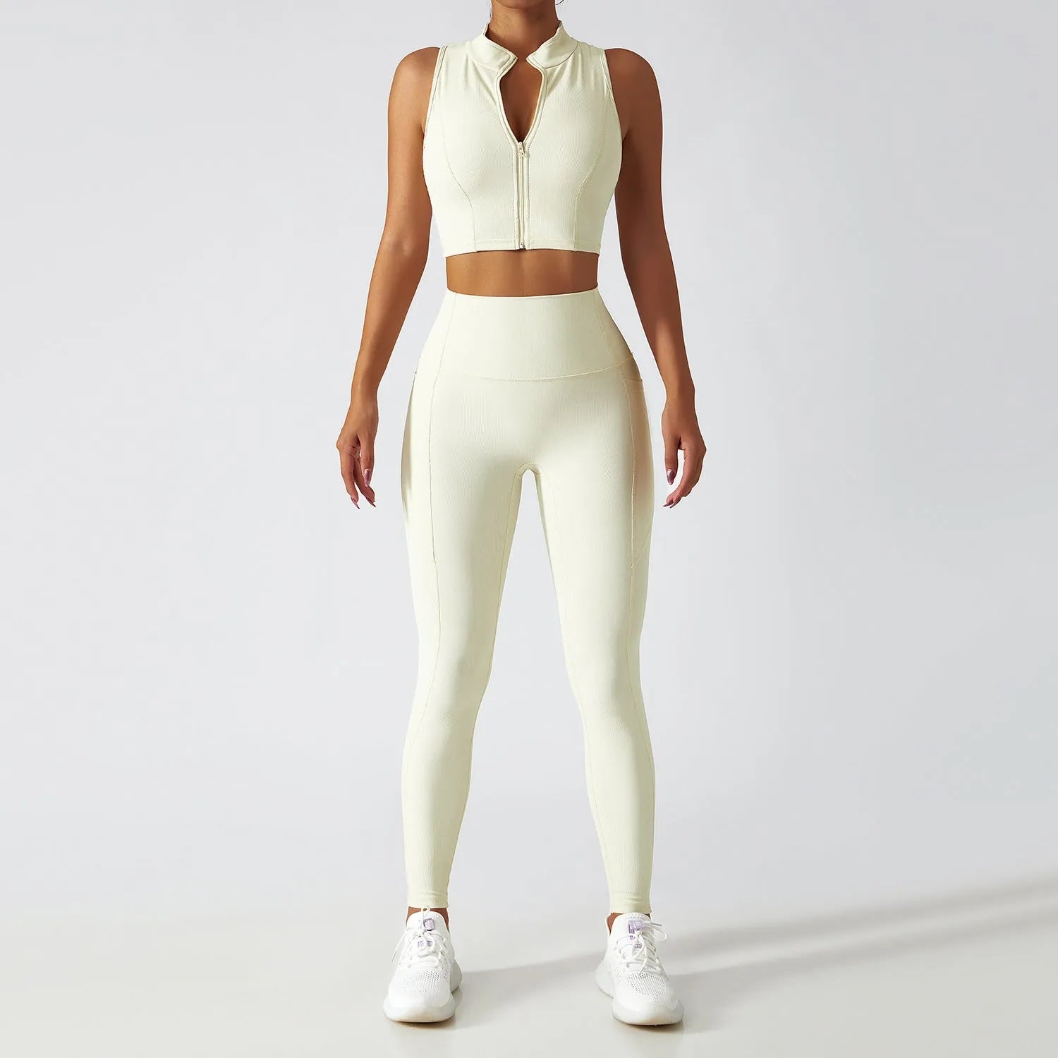 Breathable Zipper Long Sleeve Yoga Suit - Bellarte Enchanté Breathable Zipper Long Sleeve Yoga Suit