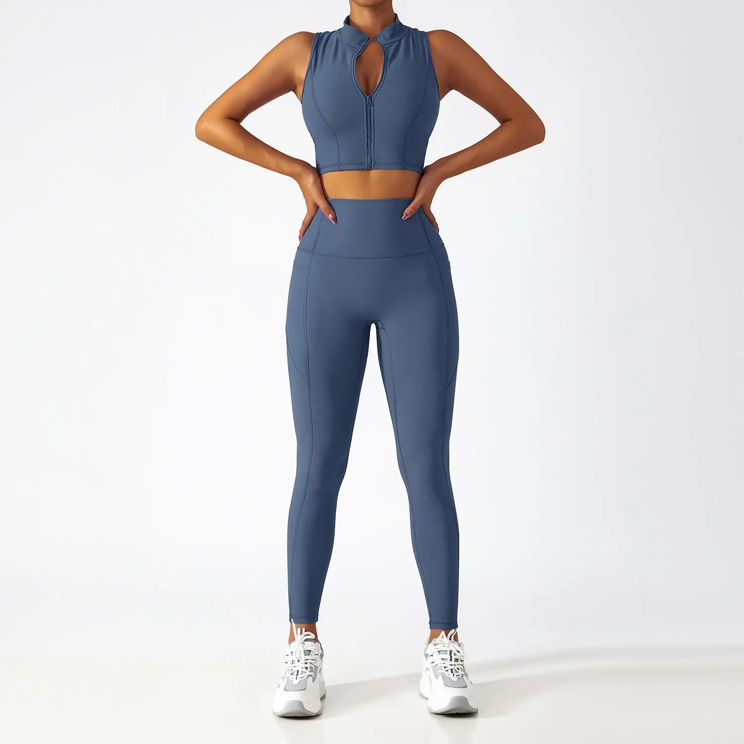 Breathable Zipper Long Sleeve Yoga Suit - Bellarte Enchanté Breathable Zipper Long Sleeve Yoga Suit