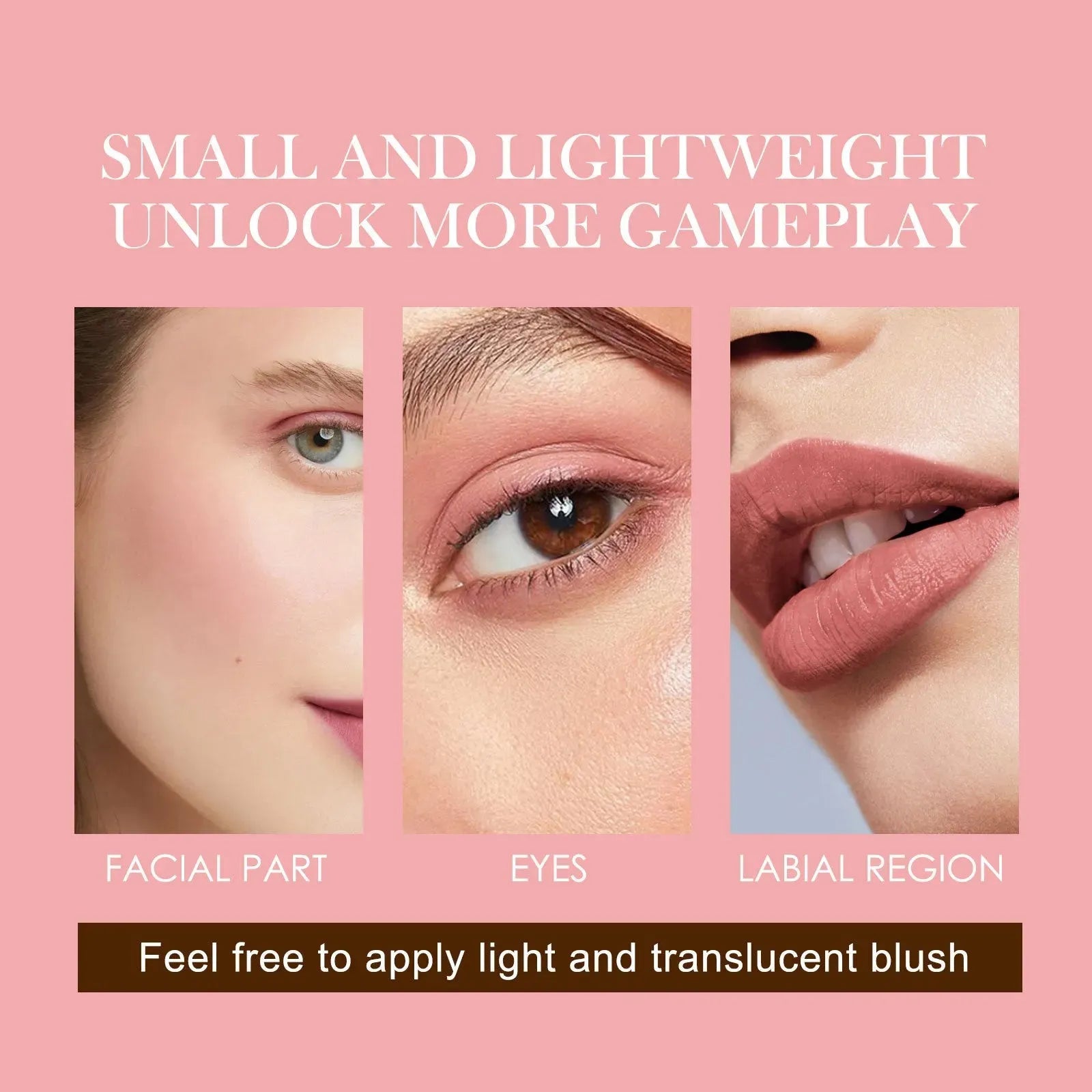 Brightening And Repairing Three-dimensional Highlight Delicate Waterproof Multifunctional Blush Stick - Bellarte Enchanté Brightening And Repairing Three-dimensional Highlight Delicate Waterproof Multifunctional Blush Stick