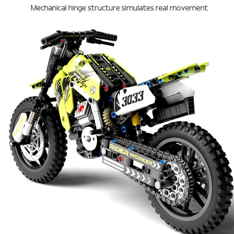 Building Blocks Motorcycle Model Children's Educational Assembly Toys - Bellarte Enchanté Building Blocks Motorcycle Model Children's Educational Assembly Toys