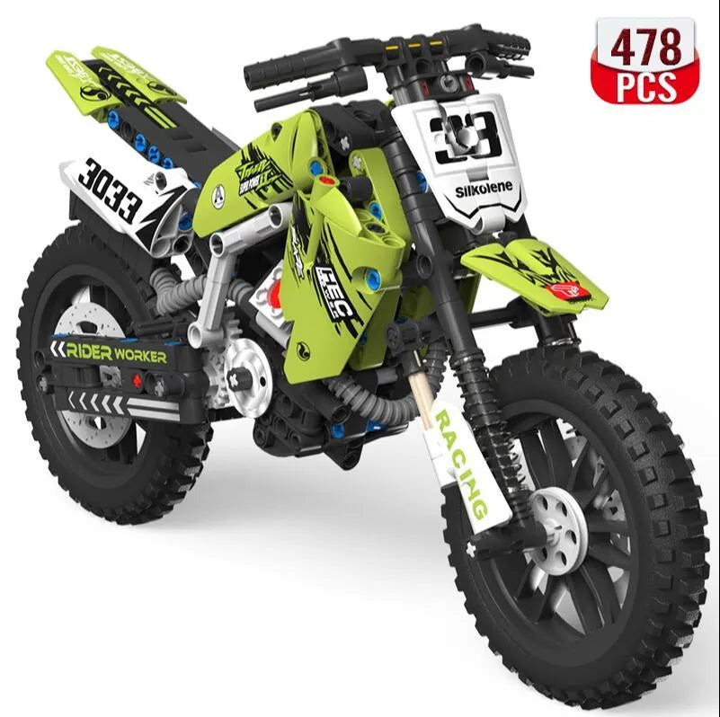 Building Blocks Motorcycle Model Children's Educational Assembly Toys - Bellarte Enchanté Building Blocks Motorcycle Model Children's Educational Assembly Toys