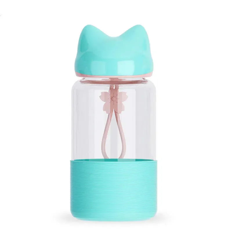 Bunny Borosilicate Glass Water Bottle - Bellarte Enchanté Bunny Borosilicate Glass Water Bottle