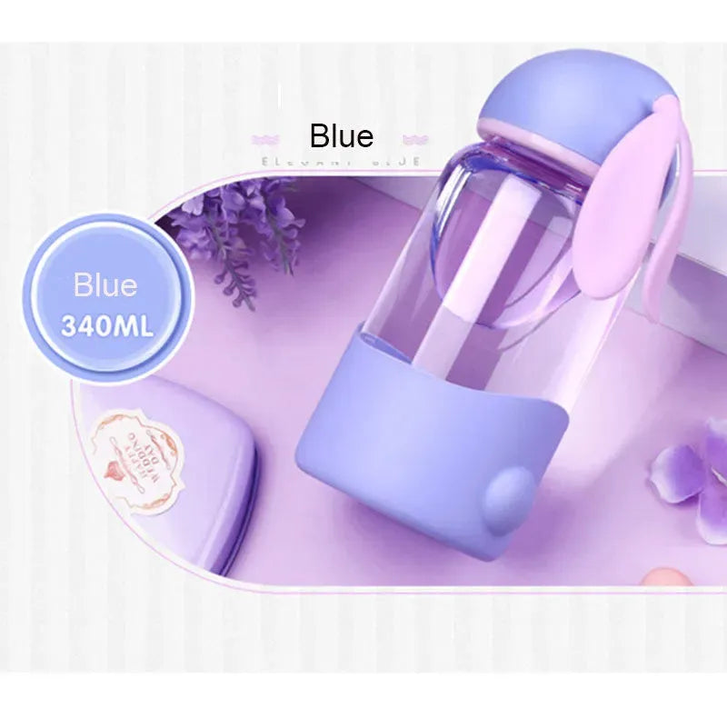 Bunny Borosilicate Glass Water Bottle - Bellarte Enchanté Bunny Borosilicate Glass Water Bottle