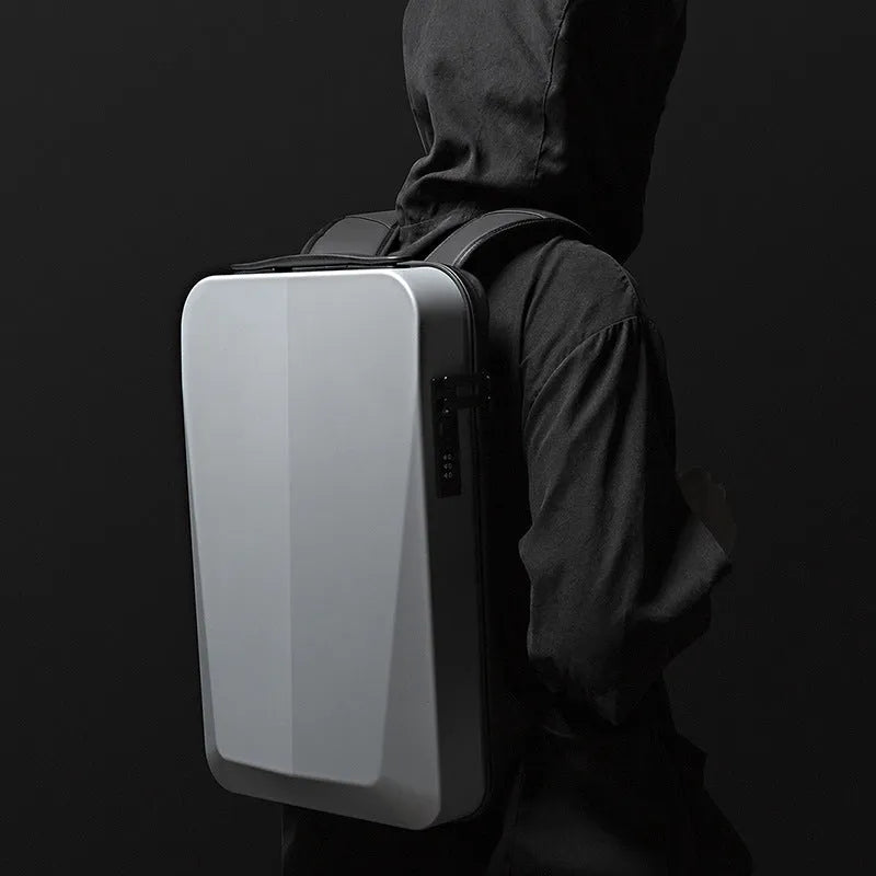 Business Backpack Men's Plastic Hard Case Computer Bag - Bellarte Enchanté Business Backpack Men's Plastic Hard Case Computer Bag
