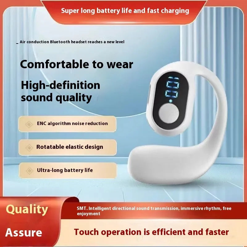 Business Wireless Headset Ear-mounted Non In-ear Smart Digital Display - Bellarte Enchanté Business Wireless Headset Ear-mounted Non In-ear Smart Digital Display