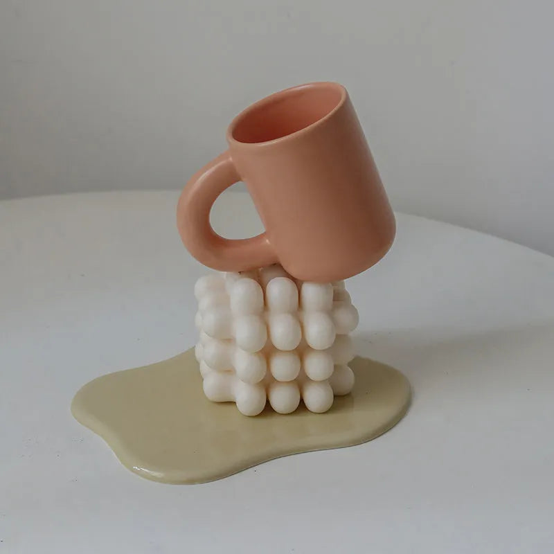 Butter Fat Cup Ceramic Thick Handle Mark Coffee - Bellarte Enchanté Butter Fat Cup Ceramic Thick Handle Mark Coffee