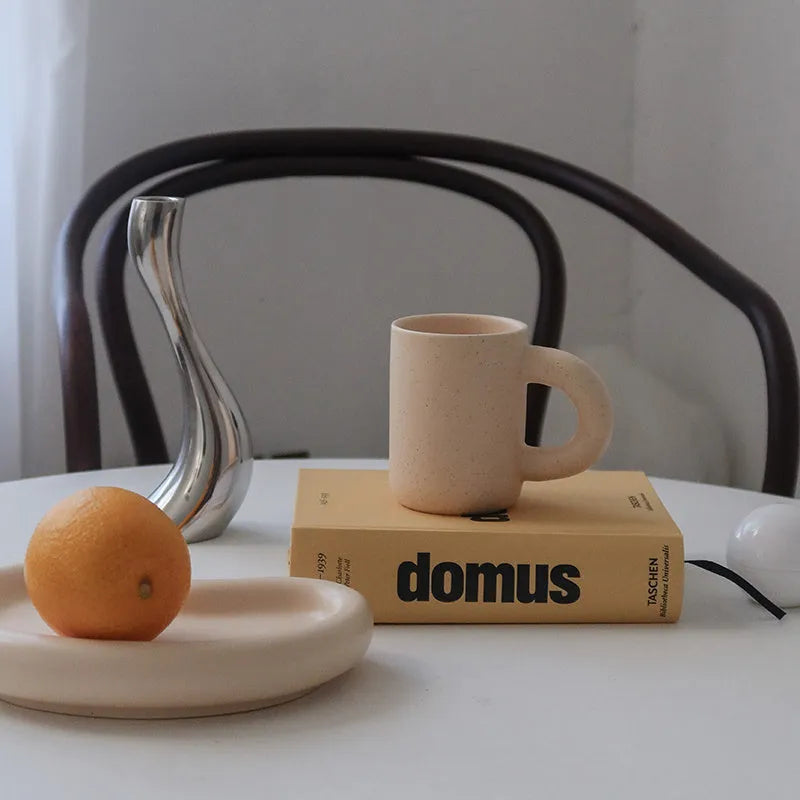 Butter Fat Cup Ceramic Thick Handle Mark Coffee - Bellarte Enchanté Butter Fat Cup Ceramic Thick Handle Mark Coffee