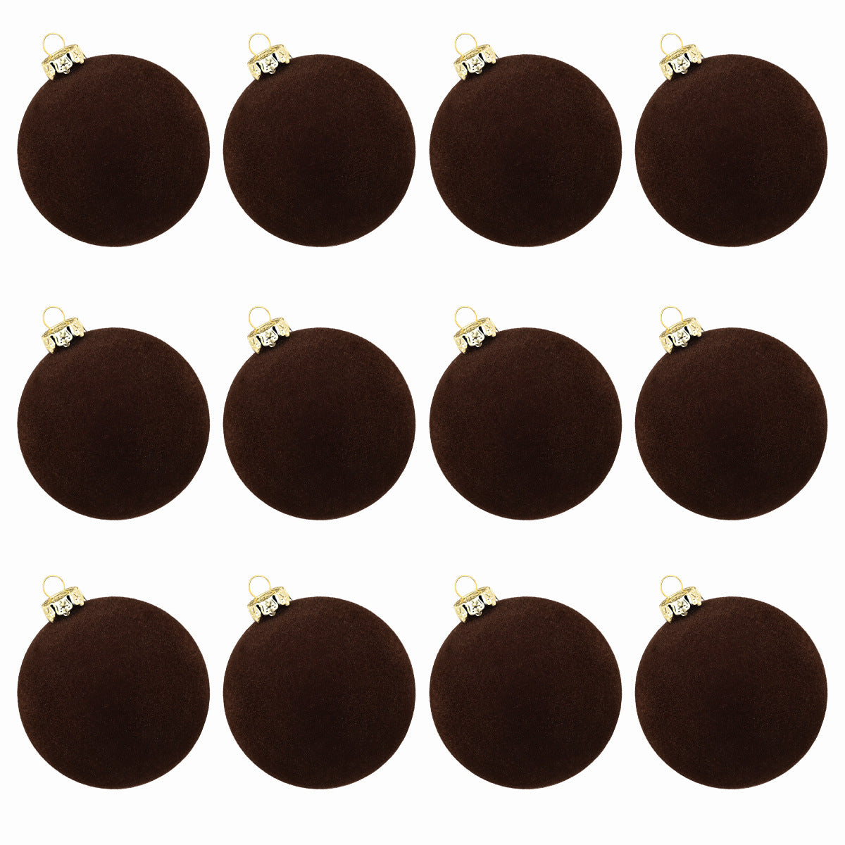 Christmas Ball Flocking Pendant Ornament