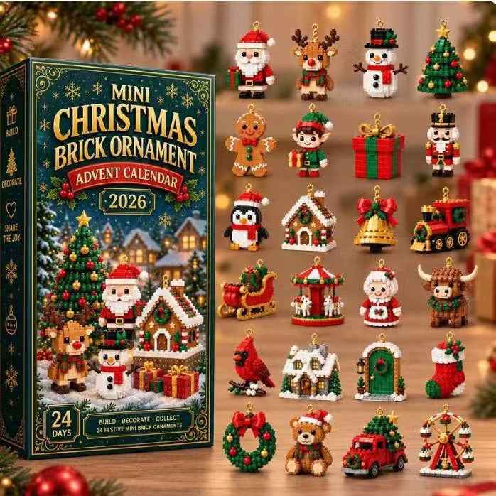 24Day Mini Christmas BrickOrnament Advent Calendar