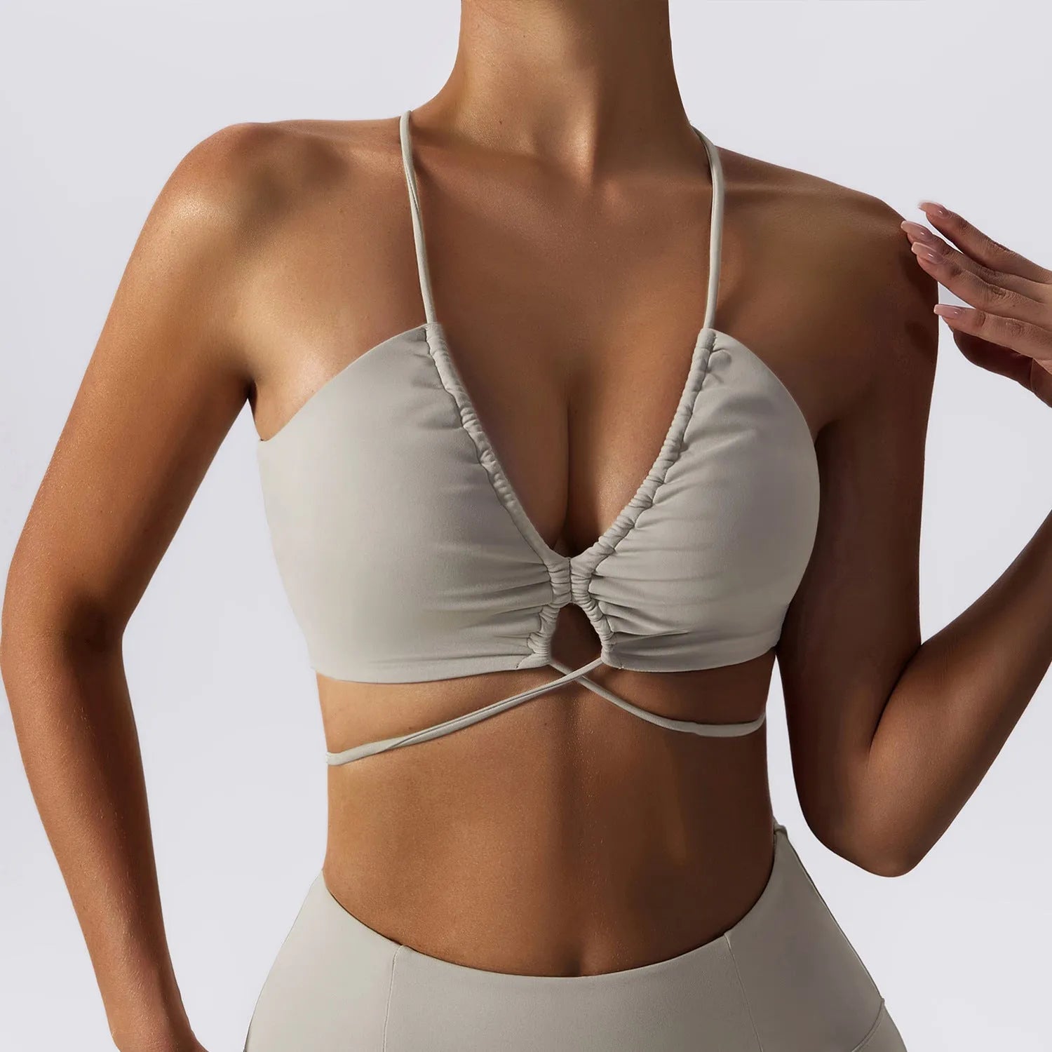 Camisole Yoga Bra Outer Wear Strap Beauty Back Suit - Bellarte Enchanté Camisole Yoga Bra Outer Wear Strap Beauty Back Suit