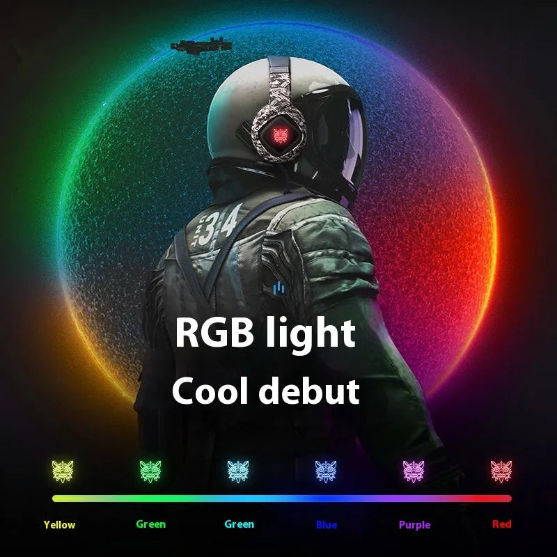 Camouflage Color Head-mounted RGB Computer Wired Bass Gaming Headset For E-sports - Bellarte Enchanté Camouflage Color Head-mounted RGB Computer Wired Bass Gaming Headset For E-sports