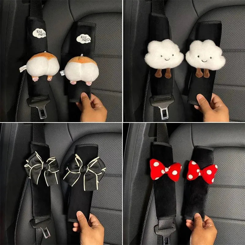 Car Accessories Seat Belt Shoulder Cover Extended Cute Interior - Bellarte Enchanté Car Accessories Seat Belt Shoulder Cover Extended Cute Interior