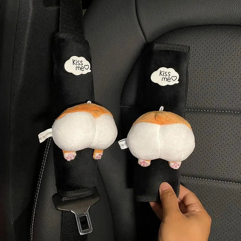 Car Accessories Seat Belt Shoulder Cover Extended Cute Interior - Bellarte Enchanté Car Accessories Seat Belt Shoulder Cover Extended Cute Interior