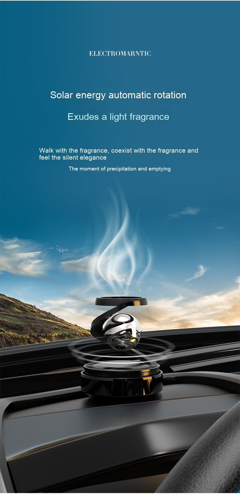 Car Aromatherapy Solar Decoration Perfume - Bellarte Enchanté Car Aromatherapy Solar Decoration Perfume