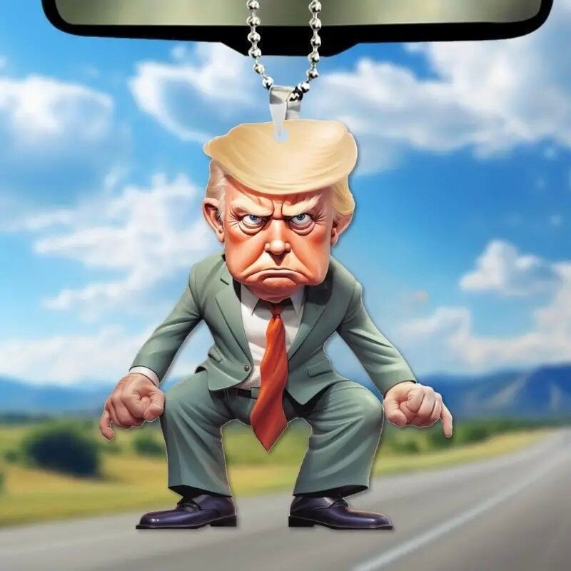 Car Decoration Pendant Trump Car Rearview Mirror Decoration Pendant - Bellarte Enchanté Car Decoration Pendant Trump Car Rearview Mirror Decoration Pendant