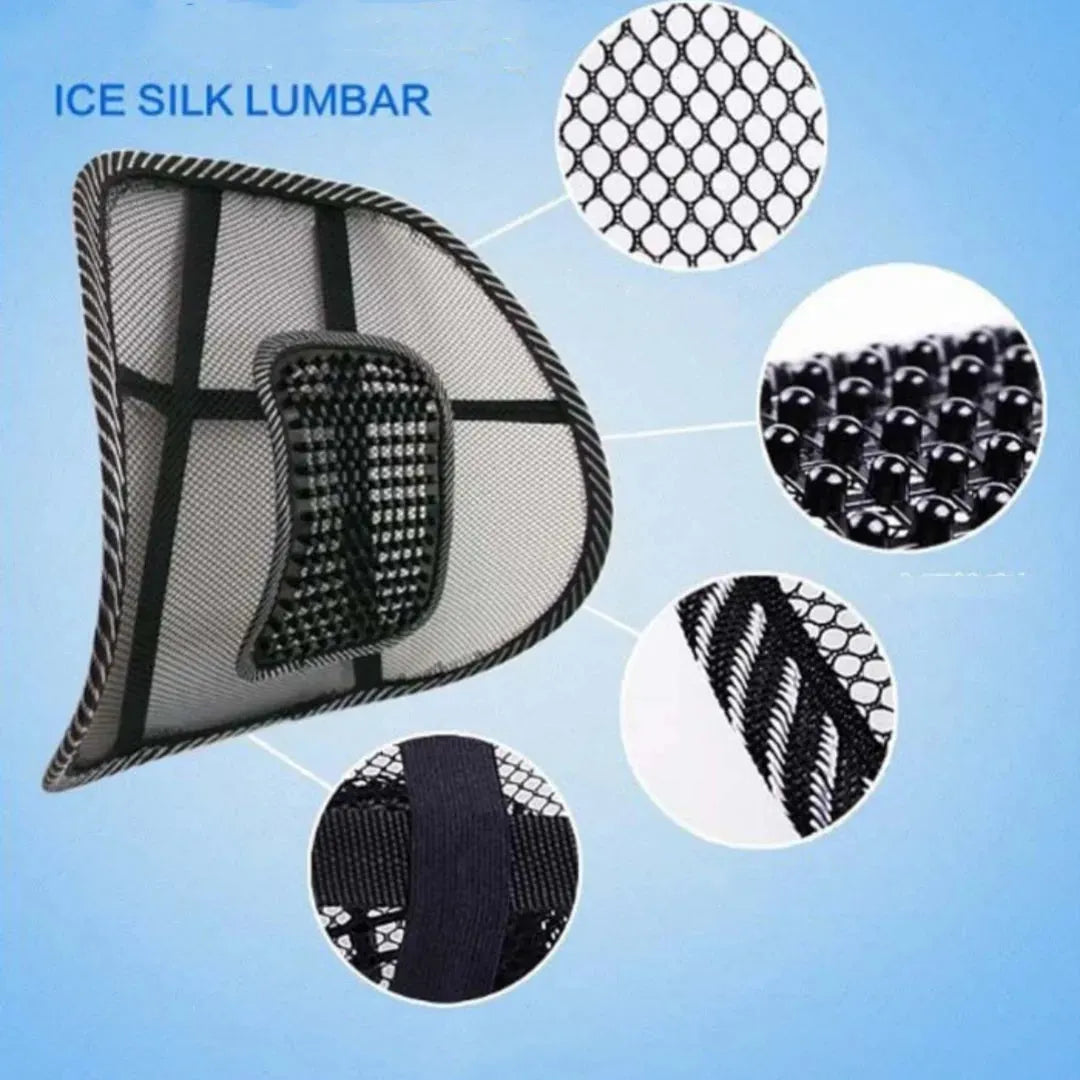 Car Leather Nail Summer Steel Wire Lumbar Support Pillow - Bellarte Enchanté Car Leather Nail Summer Steel Wire Lumbar Support Pillow