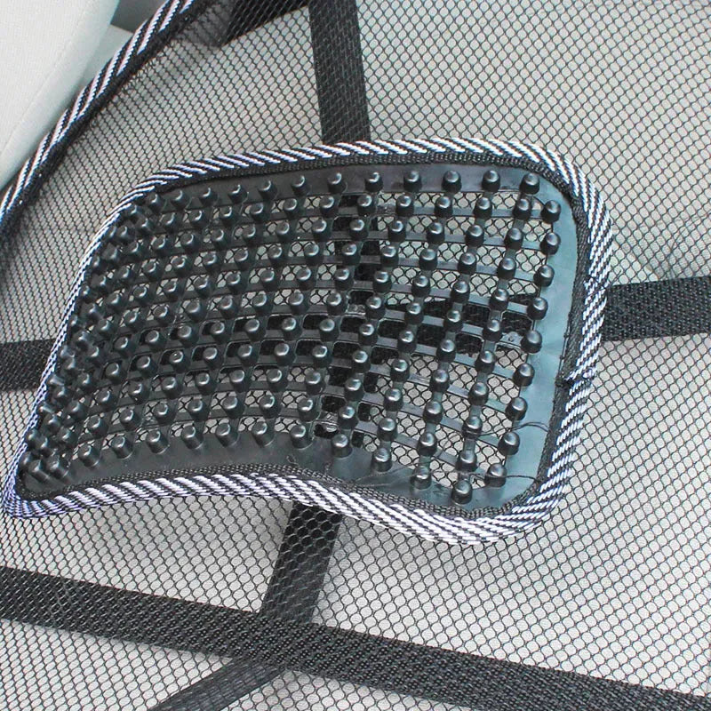 Car Leather Nail Summer Steel Wire Lumbar Support Pillow - Bellarte Enchanté Car Leather Nail Summer Steel Wire Lumbar Support Pillow